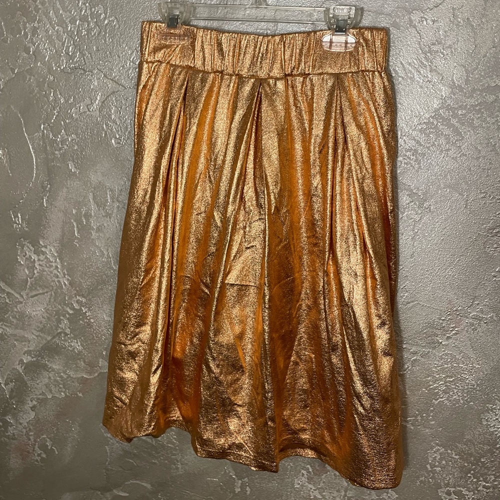 Anthropologie Copper Midi Skirt!